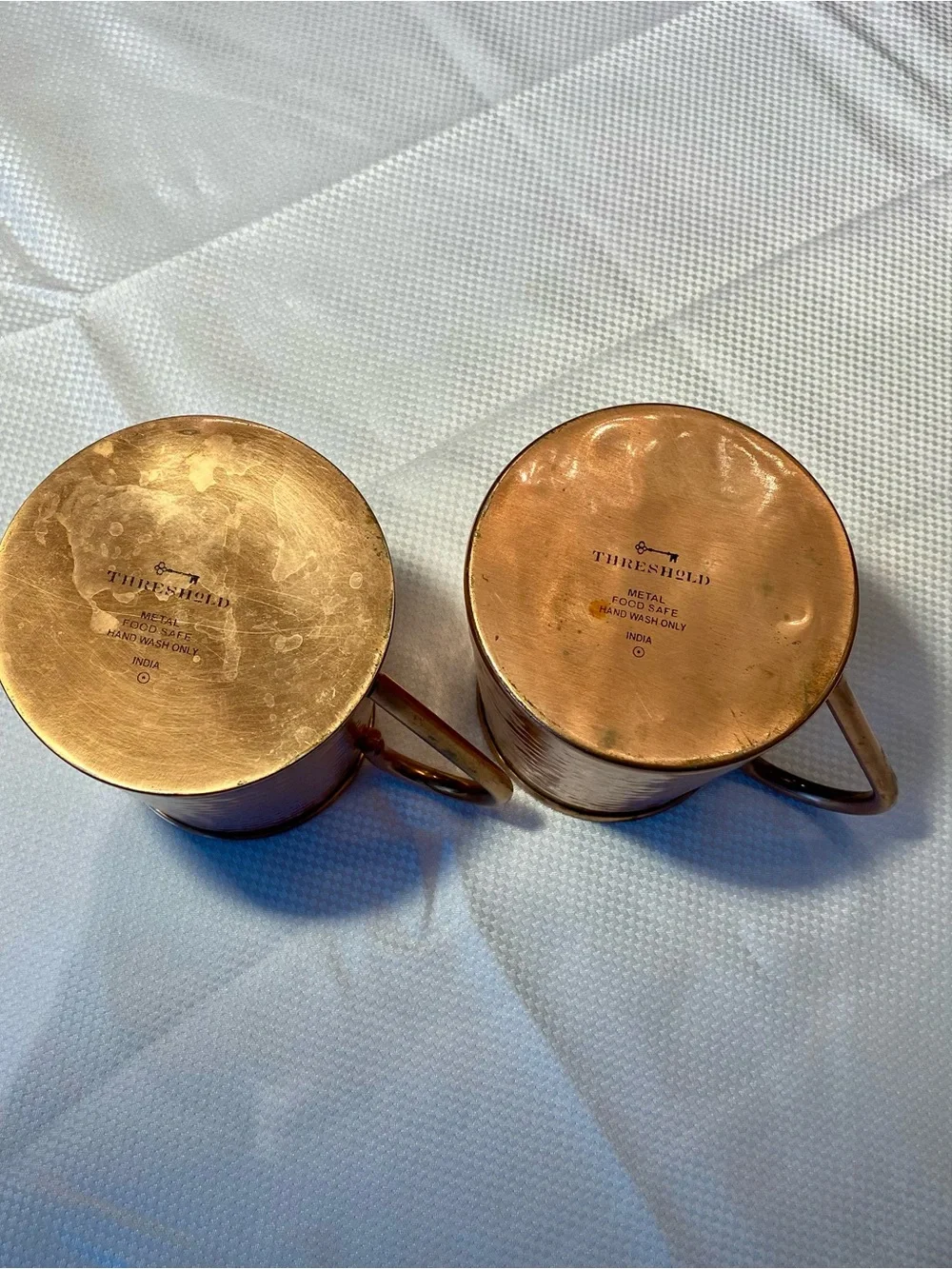 Threshold Hammered Copper-Color Moscow Mule Mugs (Set of 2)